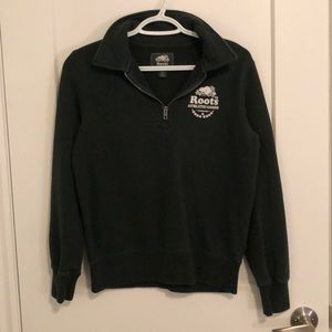 Dark Green Roots 1/4 Zip